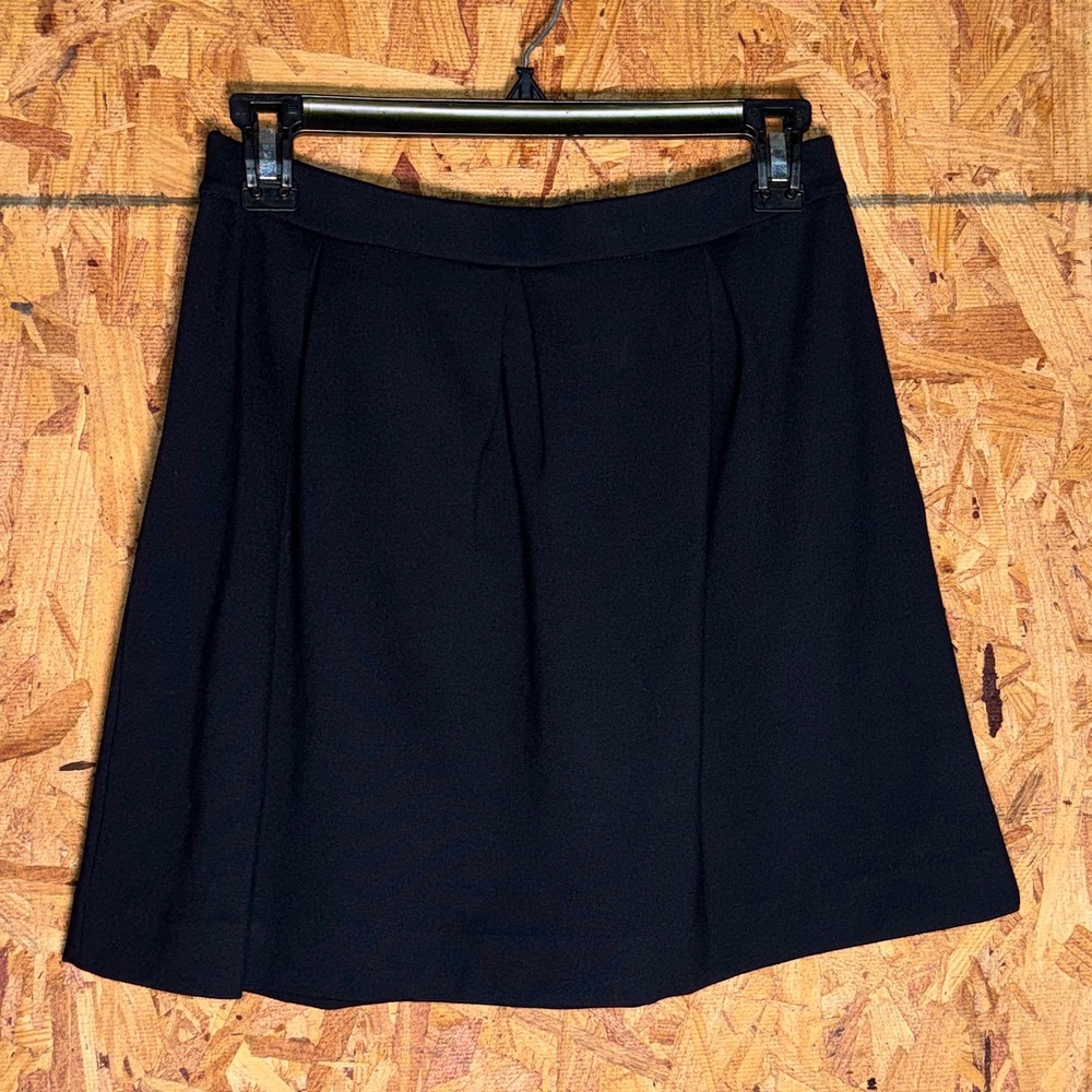 Madewell Black Pleated A-line Mini Skirt Tennis Prep Sporty Look Summer Basics 4